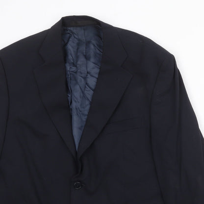 Mens UK Size 42 Marks and Spencer Regular Blue Suit Jacket