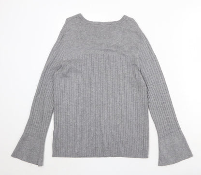 Womens UK Size 12 Dorothy Perkins Grey Pullover Jumper