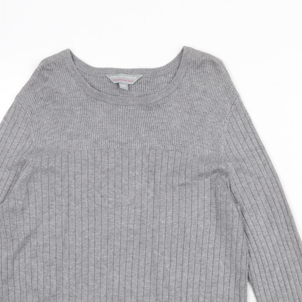 Womens UK Size 12 Dorothy Perkins Grey Pullover Jumper
