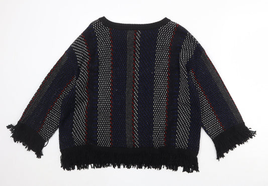 Womens UK Size L Marks and Spencer Multicoloured Pullover Jumper