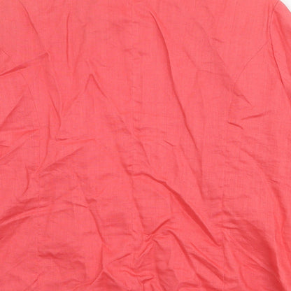 Anne Carson Womens Pink Jacket Size 2XL Zip