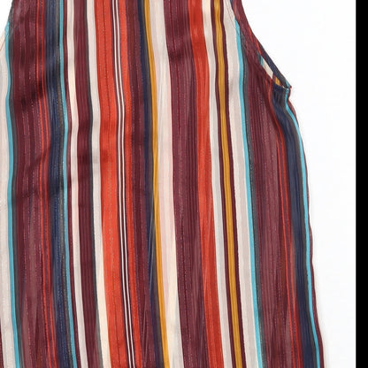 Womens UK Size 12 Cameo Rose Multicoloured Basic Tank