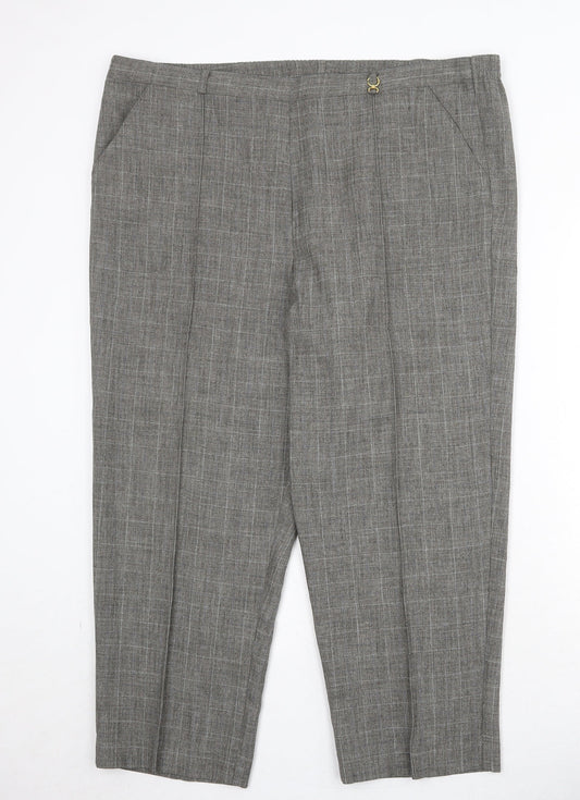 Womens UK Size 18 Bonmarché Regular Fit  Green Trousers