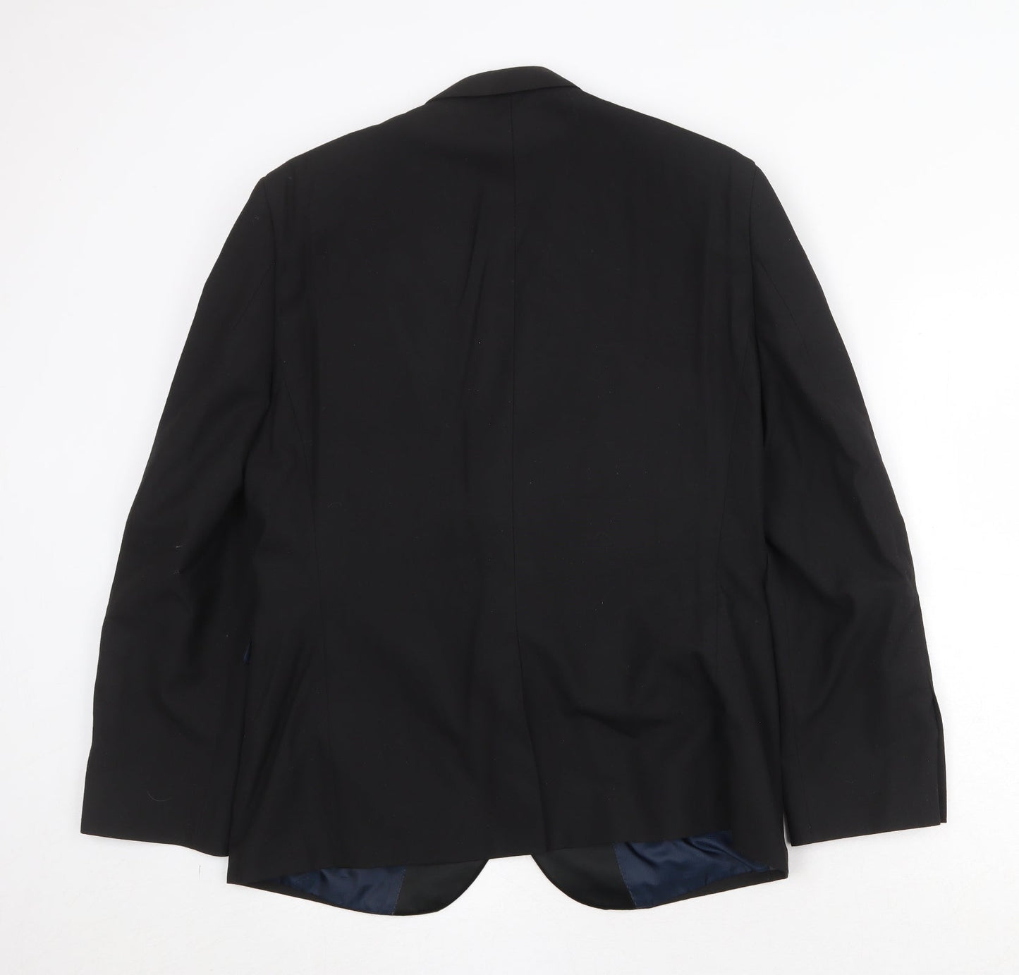 NEXT Mens Black Polyester Jacket Suit Jacket Size 42 Regular