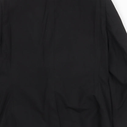 NEXT Mens Black Polyester Jacket Suit Jacket Size 42 Regular