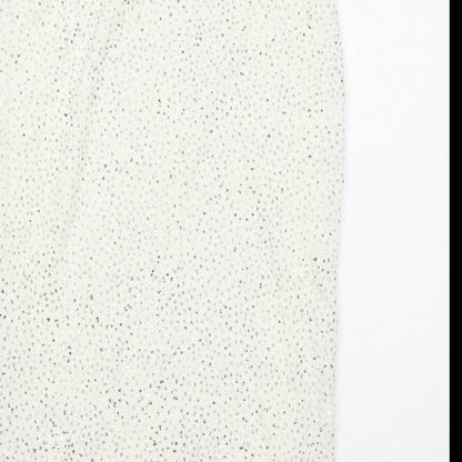 Pins & Needles Womens Ivory Geometric Acetate Straight & Pencil Skirt Size M