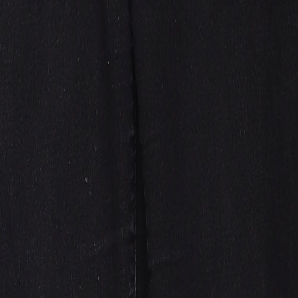 Dorothy Perkins Womens Black Cotton Skinny Jeans Size 10 Regular Zip