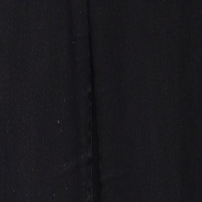 Dorothy Perkins Womens Black Cotton Skinny Jeans Size 10 Regular Zip