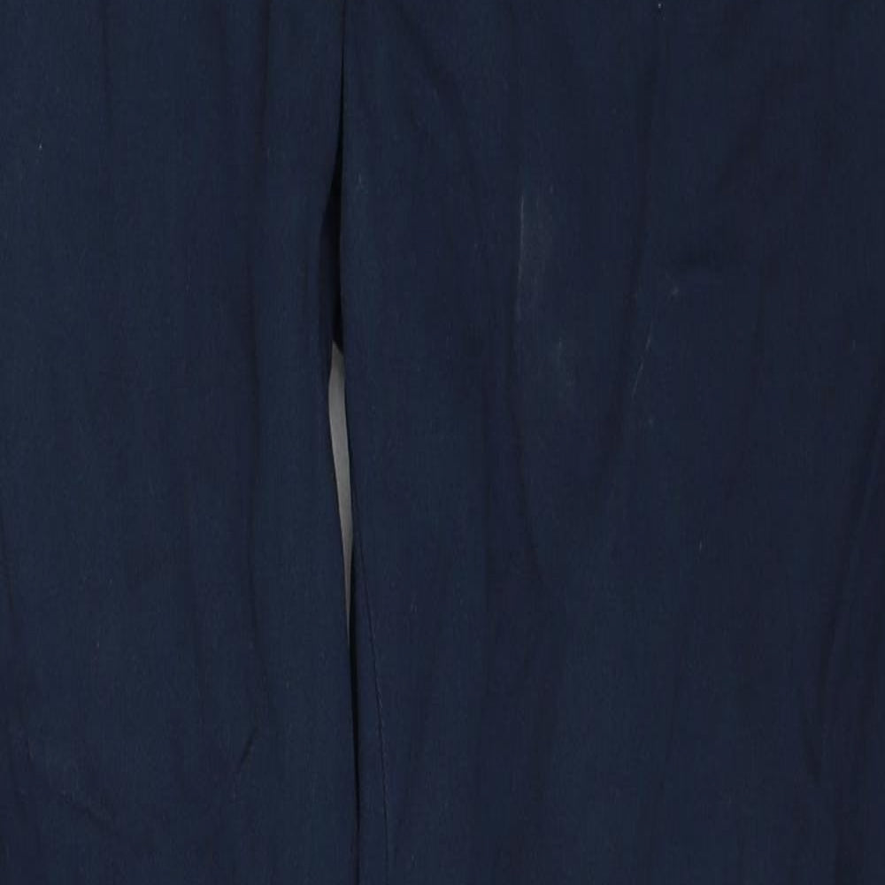 No Comment Mens Blue Cotton Trousers Size 30 in Regular Zip