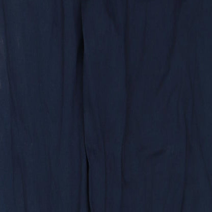 No Comment Mens Blue Cotton Trousers Size 30 in Regular Zip