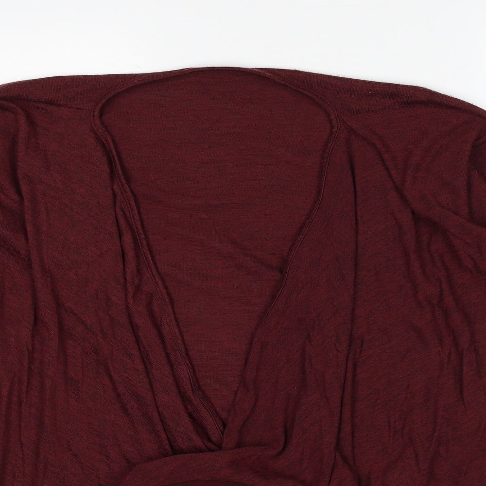Womens UK Size 6 New Look Red Basic T-Shirt