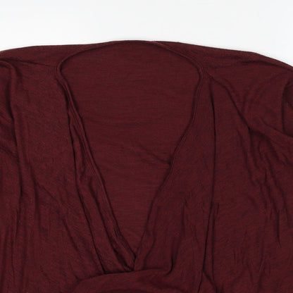 Womens UK Size 6 New Look Red Basic T-Shirt