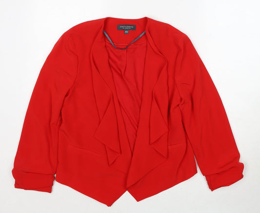 Womens UK Size 8 Dorothy Perkins Red Cardigan Jumper