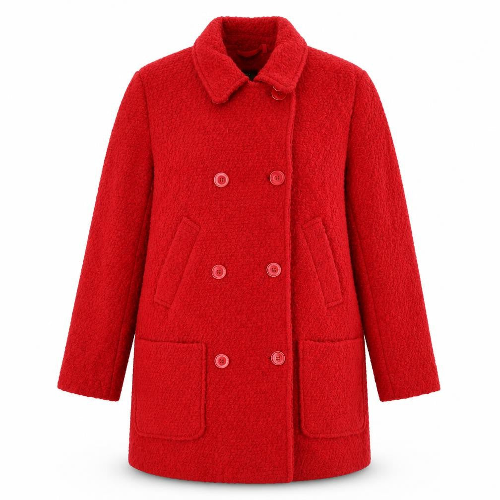 Womens UK Size 10 NEXT Red Overcoat