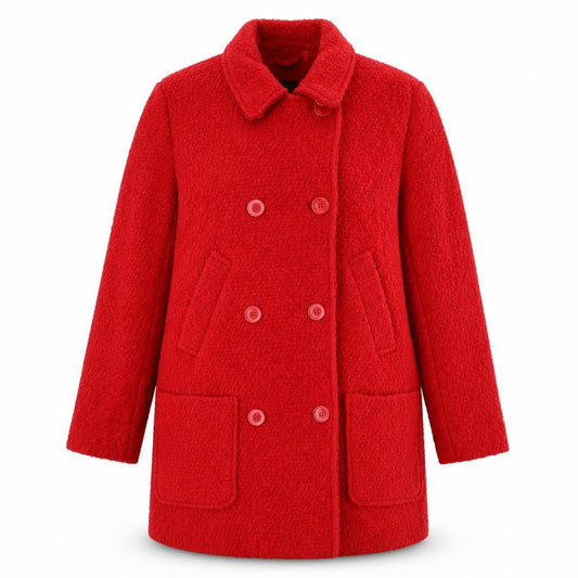 Womens UK Size 10 NEXT Red Overcoat