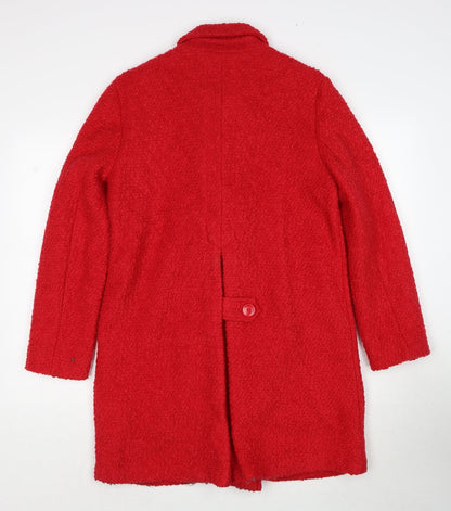 Womens UK Size 10 NEXT Red Overcoat