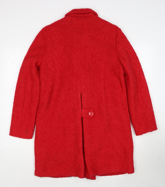 Womens UK Size 10 NEXT Red Overcoat