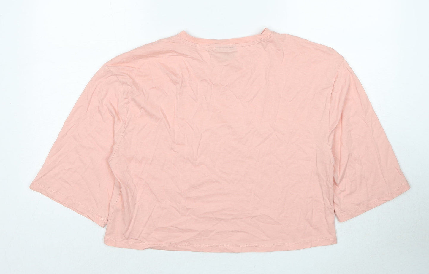 Womens UK Size 14 Topshop Pink Basic T-Shirt