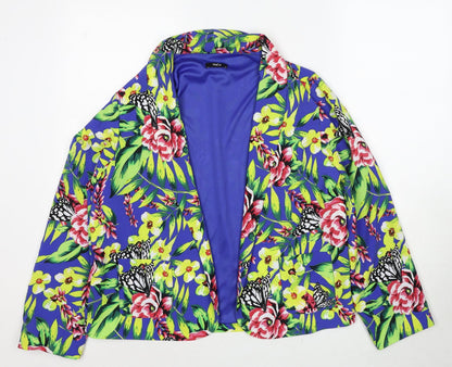 Womens UK Size 14 M&Co Multicoloured Jacket