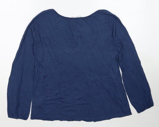 Womens UK Size S Gap Blue Basic Blouse