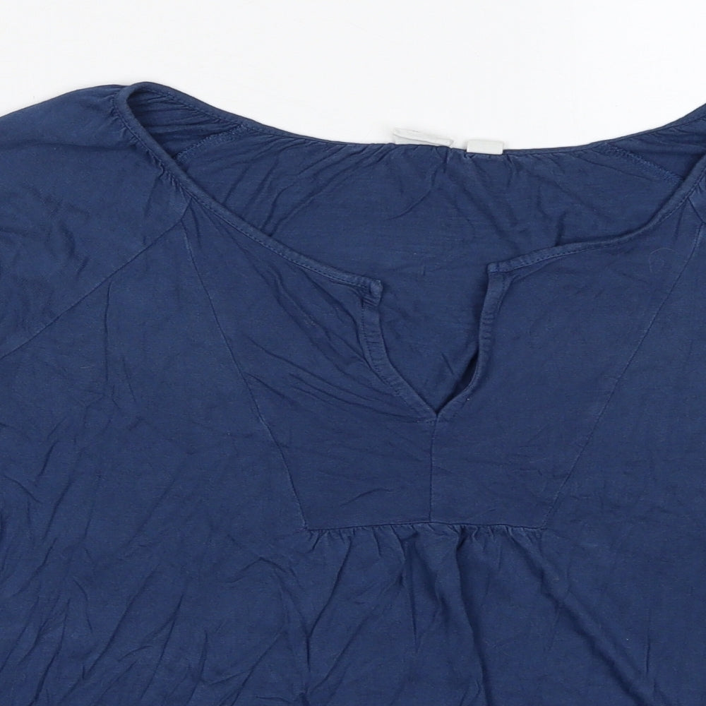 Womens UK Size S Gap Blue Basic Blouse