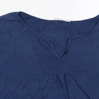 Womens UK Size S Gap Blue Basic Blouse