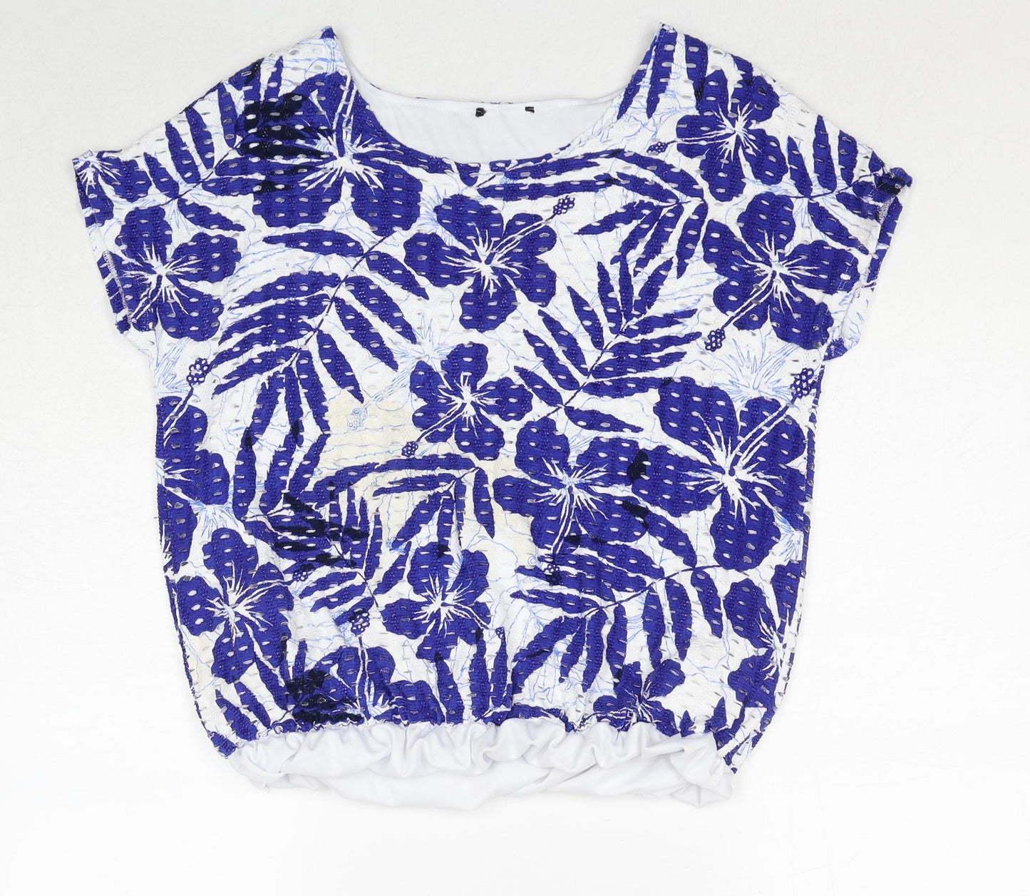 Womens UK Size L Klass Blue Basic Blouse