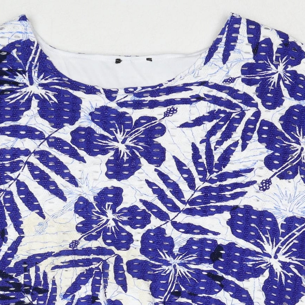 Womens UK Size L Klass Blue Basic Blouse