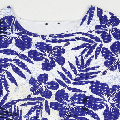 Womens UK Size L Klass Blue Basic Blouse