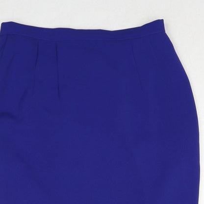 Principles Womens Blue Polyester Straight & Pencil Skirt Size 12 Zip