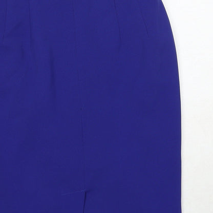 Principles Womens Blue Polyester Straight & Pencil Skirt Size 12 Zip