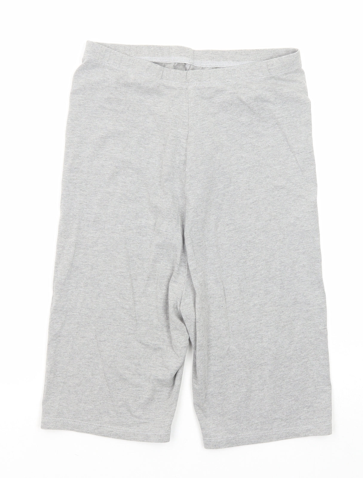 Missguided Womens Grey Cotton Sweat Shorts Size 8 Regular Pull On