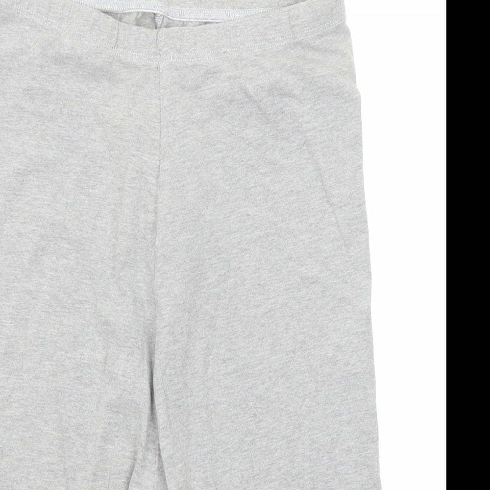 Missguided Womens Grey Cotton Sweat Shorts Size 8 Regular Pull On