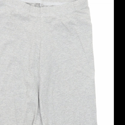 Missguided Womens Grey Cotton Sweat Shorts Size 8 Regular Pull On