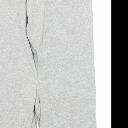 Missguided Womens Grey Cotton Sweat Shorts Size 8 Regular Pull On