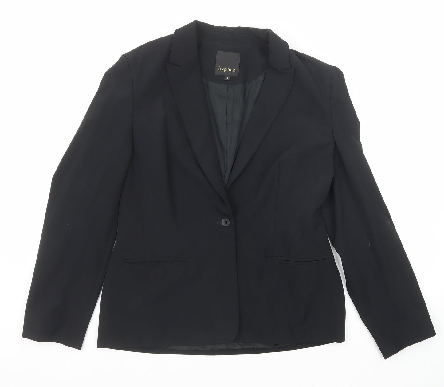 Debenhams Womens Black Polyester Jacket Suit Jacket Size 14