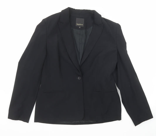 Debenhams Womens Black Polyester Jacket Suit Jacket Size 14
