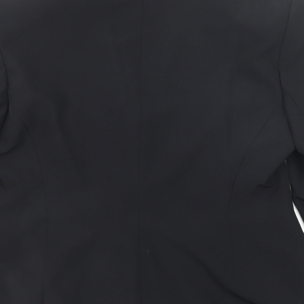 Debenhams Womens Black Polyester Jacket Suit Jacket Size 14