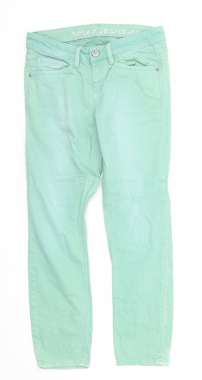 Mexx Womens Grey Cotton Straight Jeans Size 28 in Regular Zip