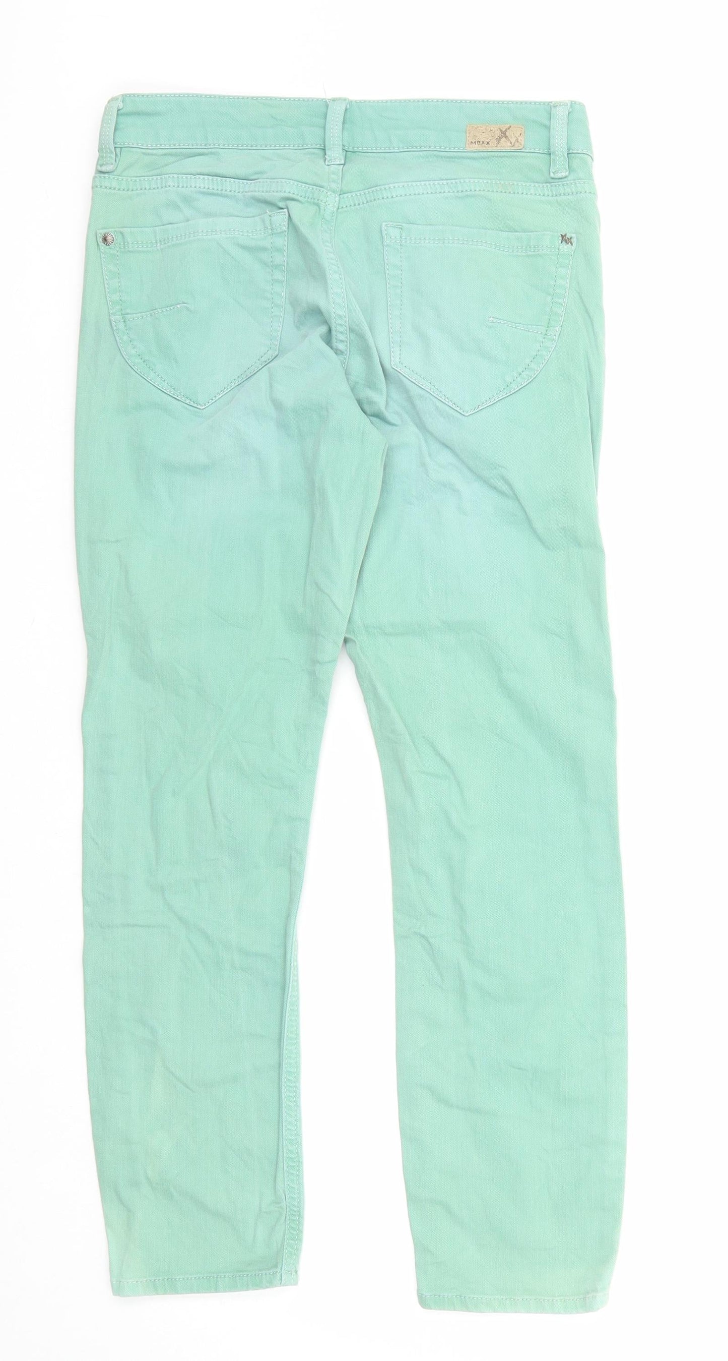 Mexx Womens Grey Cotton Straight Jeans Size 28 in Regular Zip