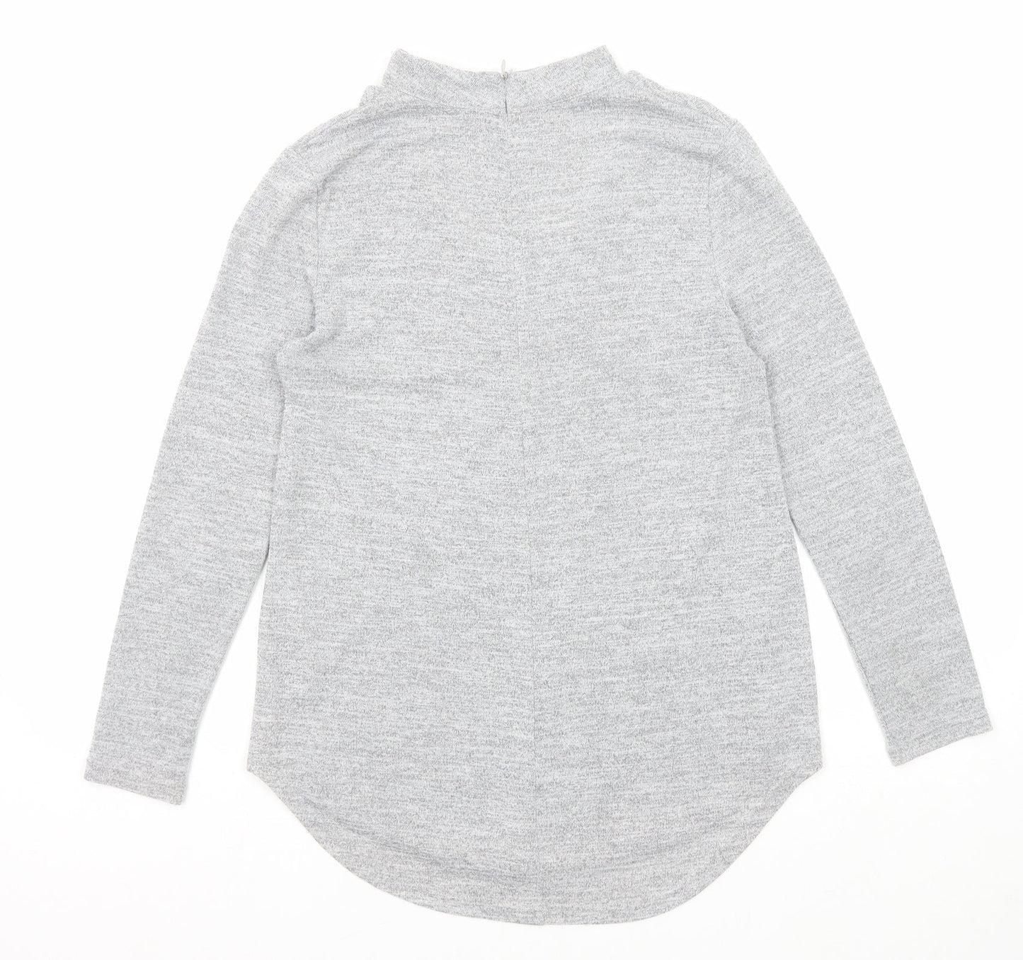 Womens UK Size 8 Quiz Grey Pullover Jumper