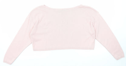 Womens UK Size S Nasty Gal Pink Pullover Jumper