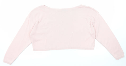 Womens UK Size S Nasty Gal Pink Pullover Jumper