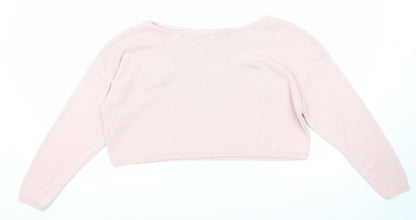 Womens UK Size S Nasty Gal Pink Pullover Jumper