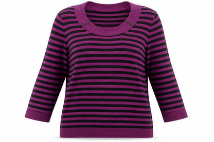 Womens UK Size L Precis Purple Pullover Jumper