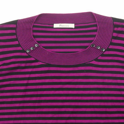 Womens UK Size L Precis Purple Pullover Jumper