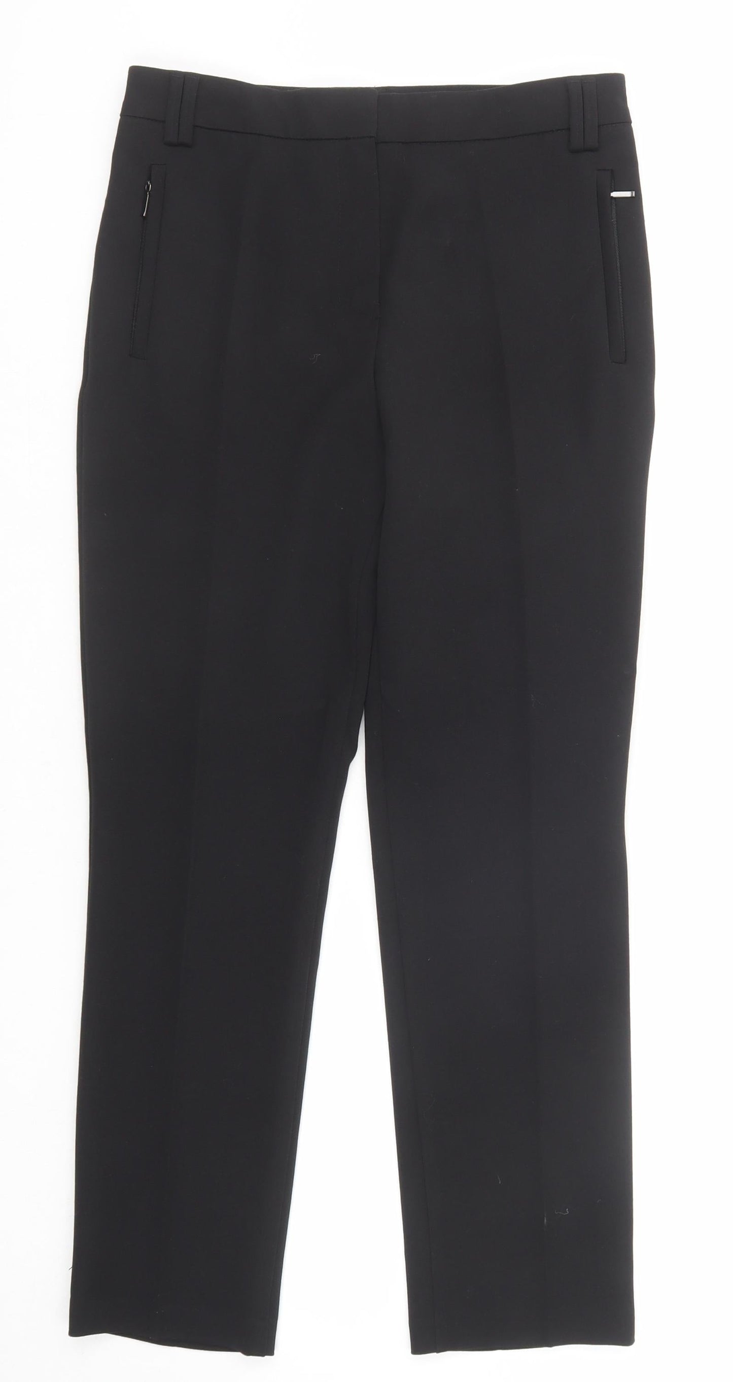 Womens UK Size 8 Marks and Spencer Regular Fit  Black Trousers