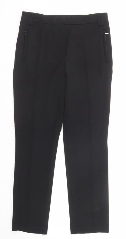 Womens UK Size 8 Marks and Spencer Regular Fit  Black Trousers