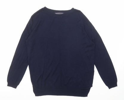 Womens UK Size M Marks and Spencer Blue Pullover Jumper