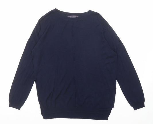 Womens UK Size M Marks and Spencer Blue Pullover Jumper